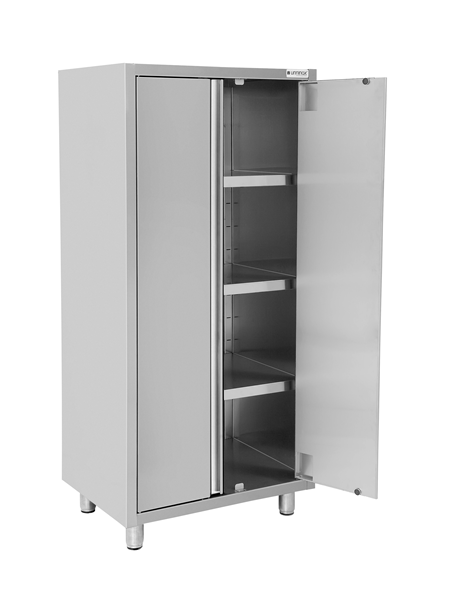 Tableware cupboard - 800x600x1800mm - 2 hinged porte - Unninox - image 2