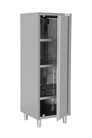 Tableware cupboard – 600x700x1800mm – 1 hinged porte - Unninox - image 2