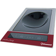 Plaque à induction "wok-encastrable" 6 kW-TRI, touches tactiles